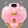 Light Up Bubble Blower Wand Heart Shape Handheld Electric Bubble