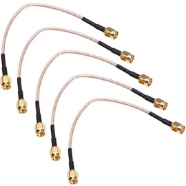 SMA Cable Male to SMA, RFAdapter 5-Pack 0.5ft 15cm RF Coaxial Coax Cable RG316 Antenna Extender Adapter Jumper
