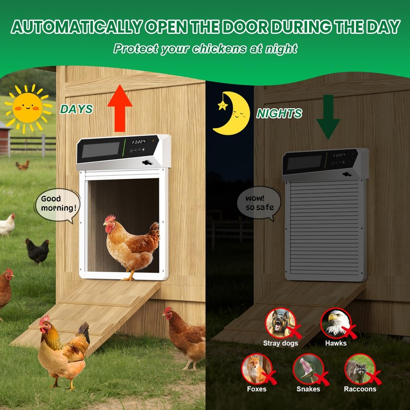 Solar Automatic Chicken Coop Door
