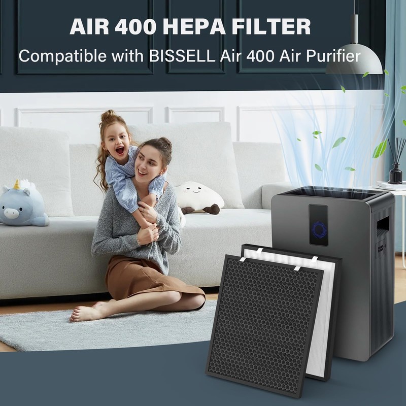 FMDZFL Air400 Replacement Filter for Bissell Air400, 1 H13 True