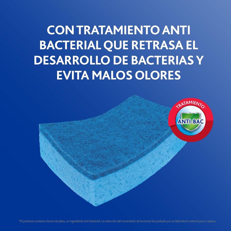 Fibra Anti Bacterial Vileda Ultra Fresh No Raya para Lavar