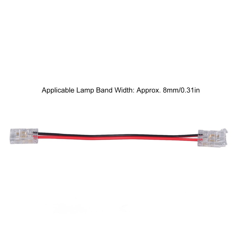 10pcs COB Strip Light Connector Professional Double Head 8mm 2