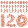 120 PCS Plastic Babies for Games, 1 Inch Bulk Mini