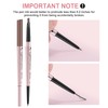 TurritopsisD Eyebrow Pencils 2-Pack, Professional Brow Pencil Dual Tips Retractable