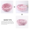 BVAGSS Anxiety Dog Bed, Round Plush Donut Dog Bed Cat