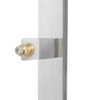 HONGYUN 48-Inch Long Square Door Pull Handle with Solid Standoffs,