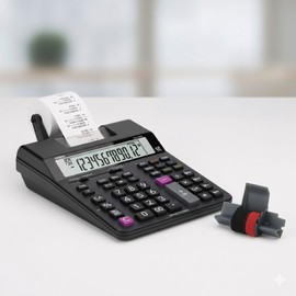 IR‑40T Black & Red [1 Pack] Ink Roller Ribbon Cartridge – Dual‑Color Replacement Compatible for CASIO/Canon/Sharp Printing Calculators & Cash Registers (1 Pack)