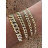 HarlemBling Mens Or Ladies Cuban Link Bracelet - 14k Yellow