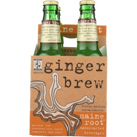 Maine Root Ginger Brew Soda, 12 Fl Ounce, Pack of 6, 12 Fluid Ounce