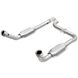 MagnaFlow Direct-Fit Catalytic Converter Standard Grade Federal/EPA Compliant 23427-2.5in Main Piping, 20.8in Overall Length, Pre-and-Post Converter O2 Sensor - Standard GR Replacement
