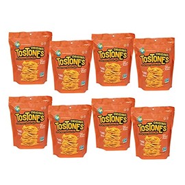 TOSTONES, Green Plantains, Re-Sealable Bag, Crunchy chips, Plantains, Flower Oil and Salt, 3.53 Oz per Unit, ORIGINAL Flavored, 8 Pack,