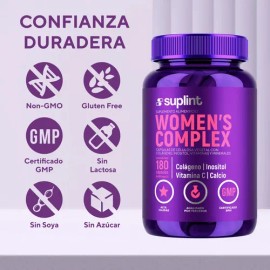 Multivitamínico Mujer Con Colágeno Y Biotina 180 Cápsulas Sin Sabor
