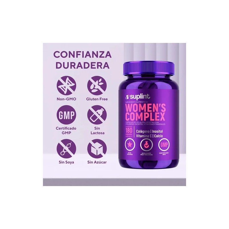 Multivitamínico Mujer Con Colágeno Y Biotina 180 Cápsulas Sin Sabor