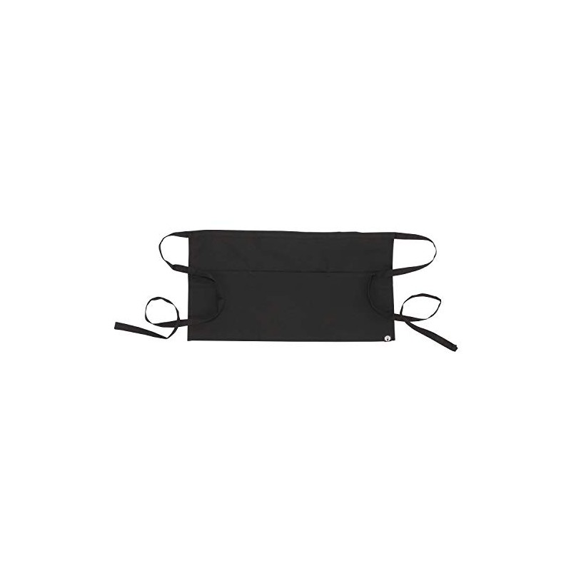 Chef Works Unisex Waitress Apron, Black, One Size