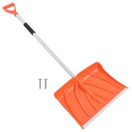 Large Portable Snow Shovel for Driveway, Lightweight Detachable Snowmobile Shovel, Heavy Duty Snow Shovel with Ergonomical D-Grip, for Garden, Camping, Driveway Snow Removal