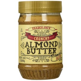 Trader Joe's Crunchy Salted Almond Butter 16 oz (Case of 6)