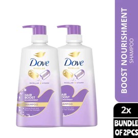 [BUNDLE OF 2PCS] DOVE SHAMPOO 650ML - DOUBLE DEAL PACK BOOST NOURISHMENT