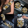 Dngkaoje Sunflower Cow Print Car Seat Cover Full Set for