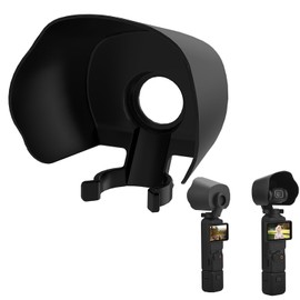 LICHIFIT Camera Lens Hood for DJI OSMO POCKET 3 Lens Protective Cover Guard Sunshade Anti-Glare Lens Sun Hood Cap Accessories