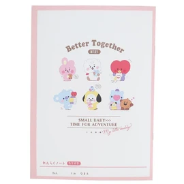 Kamiojapan BT21 [Contact Book] A5 Rinraku Notebook/Chibi Ni Alignment LINE FRIENDS