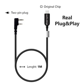 MIRKIT USB Programming Cable Basic Model PL2303 Chip for Baofeng Two Way Ham Portable Radios: UV-5R, 5RA, 5R Plus, 5RE, bf F8HP, UV3R Plus, BF-888S,UV-82, 5RX3, GA-2S, BF-F8+, H777, UV-82HP