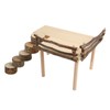 Hamster Climbing Platform Multipurpose Natural 2 Layer Wooden Hamster Playing