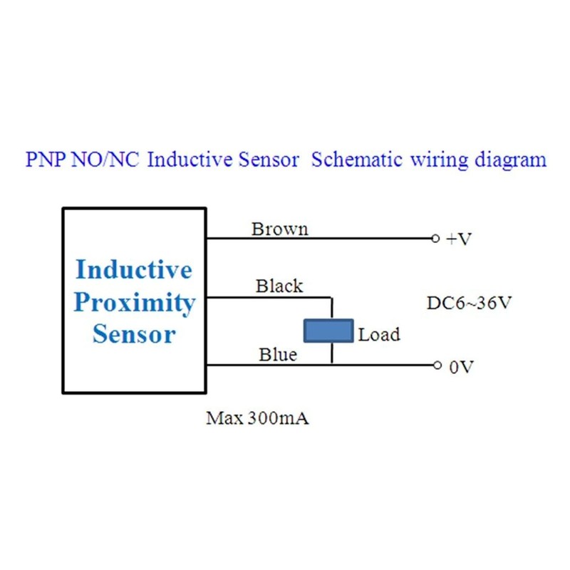 5PCS Inductive Proximity Switch M12 X 1 PNP IP65 Waterproof