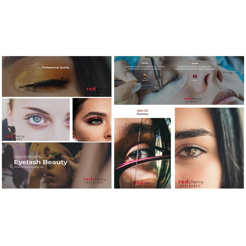 Red Cherry Eyelashes # 43-12 Pairs