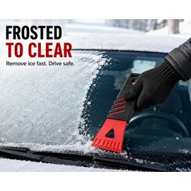 Heavy-Duty PVC Ice Scraper for Frost Removal - Manual Defrost Tool for Car Windshields, Freezers and Windows