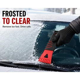 Heavy-Duty PVC Ice Scraper for Frost Removal - Manual Defrost Tool for Car Windshields, Freezers and Windows