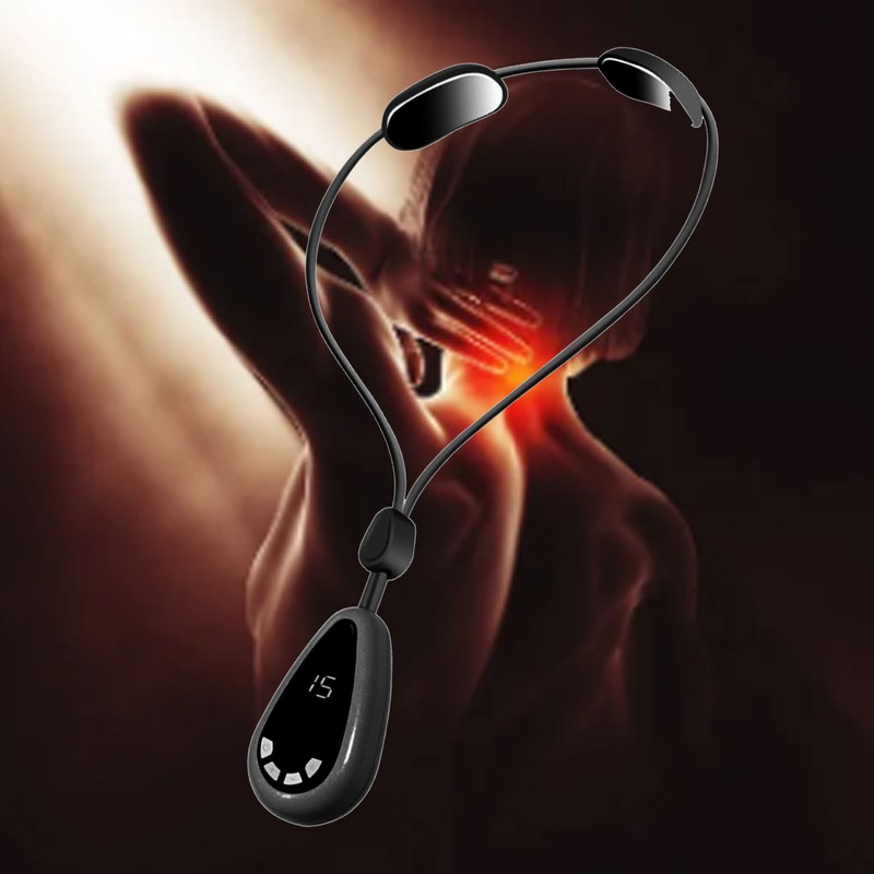 Smart Hanging Cervical Spine Massager Mini Portable Hot Compress Microcurrent