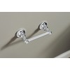 Moen Vale Chrome Double Post Pivoting Toilet Paper Holder, Wall