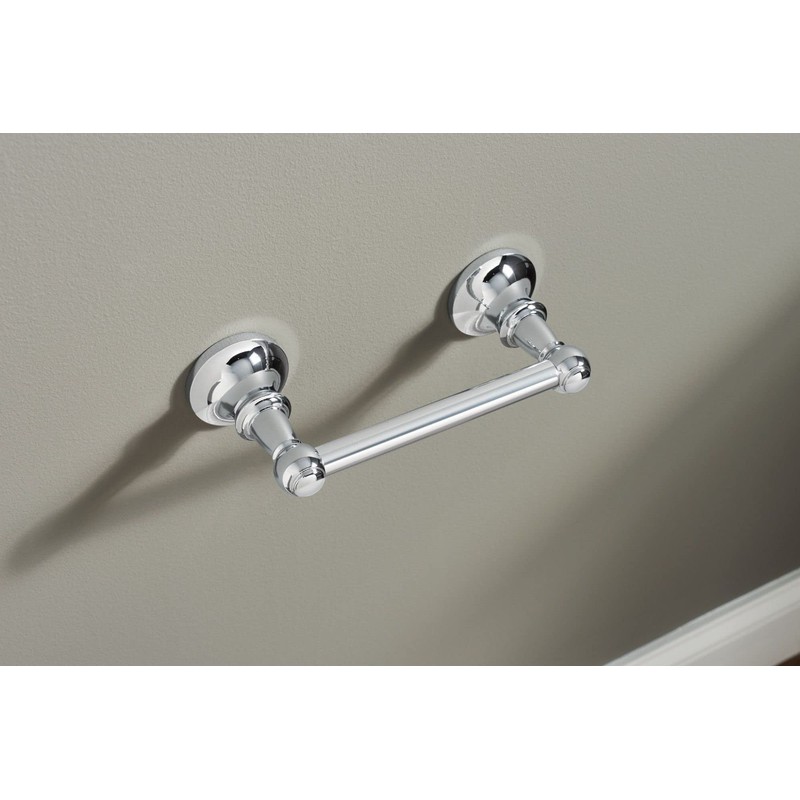 Moen Vale Chrome Double Post Pivoting Toilet Paper Holder, Wall