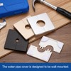 uxcell 2Pcs ABS Plastics Square Shaped Escutcheon Plate, Wall Split