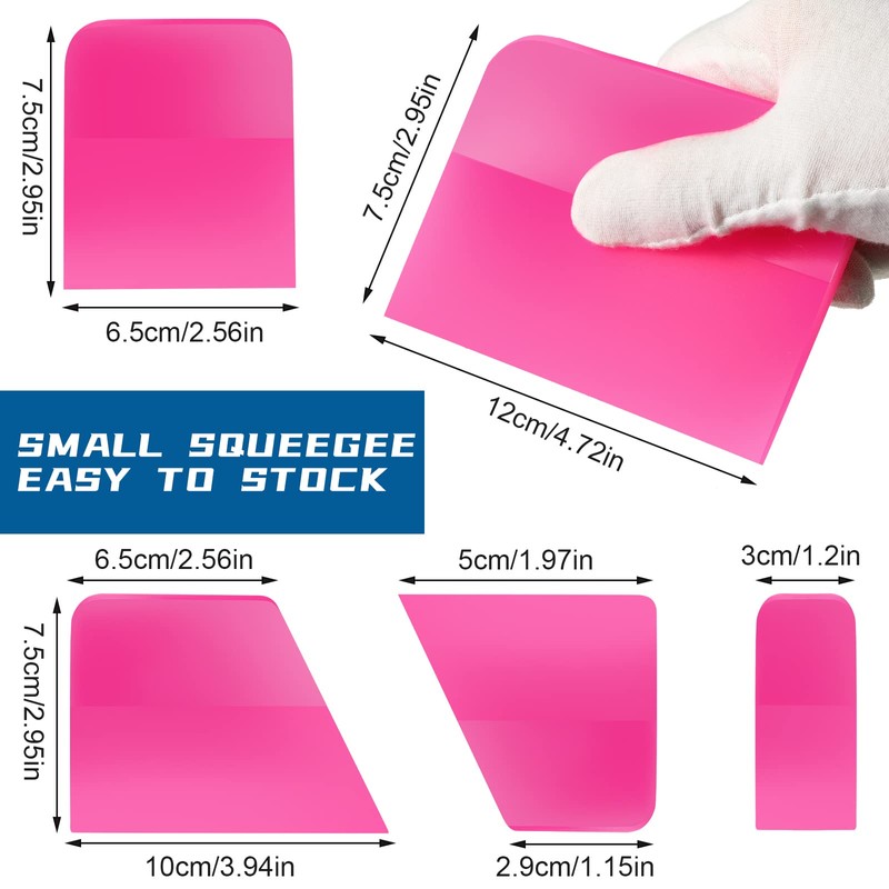 5 Pcs Ppf Squeegee 3 in 1 Anti Scratch Rubber