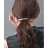 Vingtaine H-604-BR Elegant Simple Barrette Hair Accessory Brown