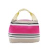 Vinsani Insulated Striped Canvas Thermal Lunch Bag Reusable Portable Cooler