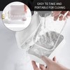 1 Piece Soap Dish Container with 1 Piece Foam Mesh,
