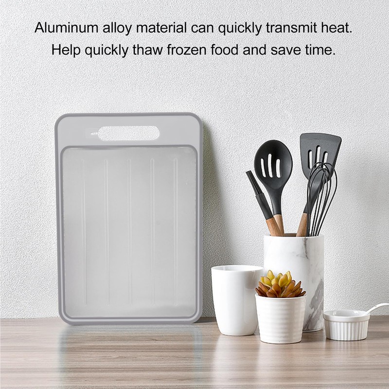 4 in 1 Defrosting Tray Cutting Board, Double Sided Chopping