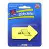 Avery Sticky Notes, See-Through, Arrow, 1.62 x 2.75 Inches, Yellow