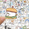 100 Pcs Cute Fat Duck Stickers for Kids Scrapbooking Water