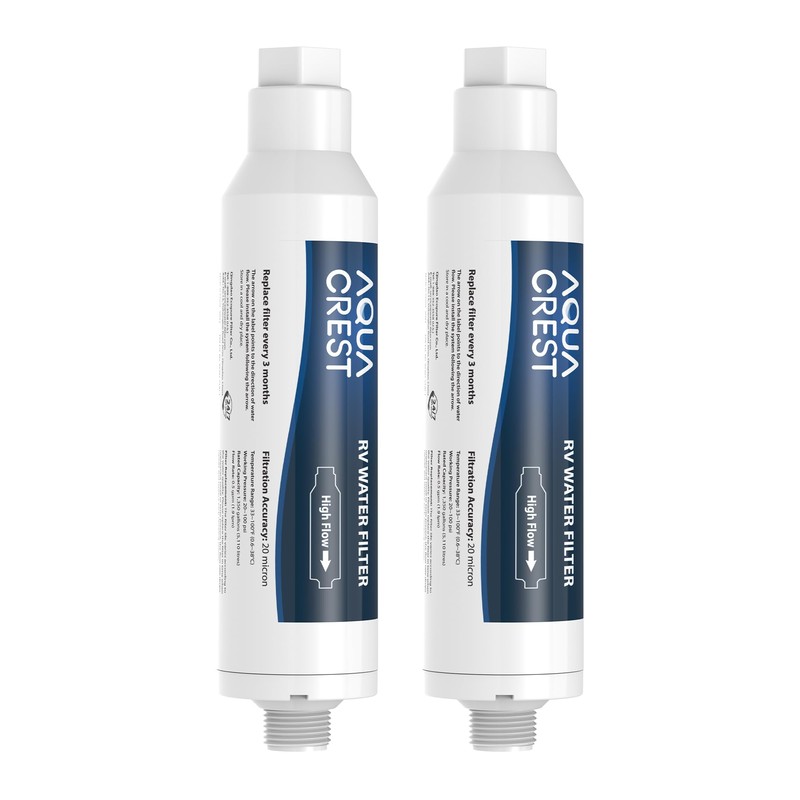 AQUA CREST RV Water Filter, RV Inline Water Filter with