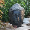 Oriental Galerie Buddha Head Stone Figure Sculpture Stone Lava Sand