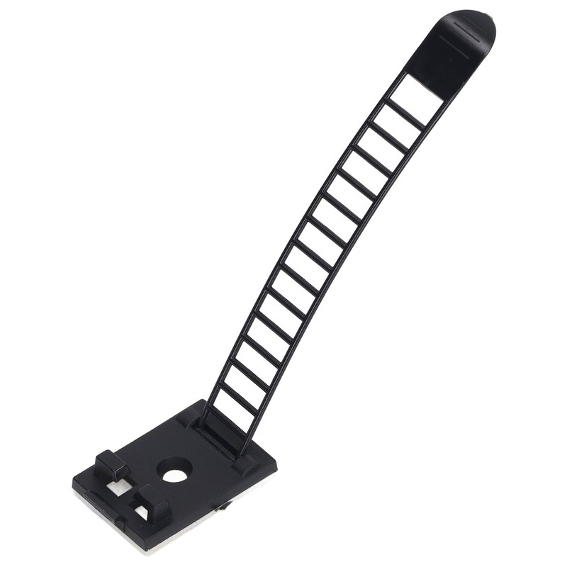 100Pcs Adhesive Cable Management Clips Adjustable Nylon Strap Ties Wire