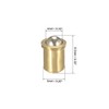 sourcing map Door Cupboard Drawer Brass Ball Catch Lock 5