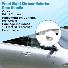 Priprilod Front Passenger Right Side Outside Door Handle w/Cover Chrome Compatible with Kia Sorento 2016-2020#82661-C5010 82662-C5030