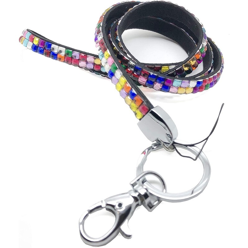 PCL Media ltd® Multi Coloured Bling Lanyard - Sparkly Lanyards