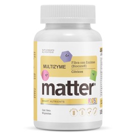 Matter Smart Nutrients | Multizyme Kids | Enzimas digestivas en gomitas para niños.