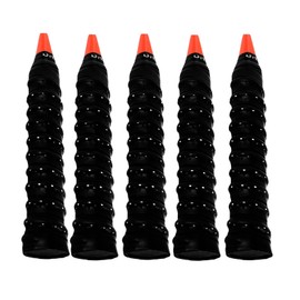 Griffband Anti-Rutsch Overgrip, 5 Stück, Eva Schaumstoffstreifen, Badminton Grip für Tennis, Squash Schläger, Langlebiges Material, Schweißabsorption, Atmungsaktives Design (Schwarz)