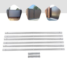 6Pcs Steel Gear Racks for Sliding Gate Opener Slide Door Operator, Including Mounting Hardware, 12mm Thickness 1m Long Total 20 Feet /6M